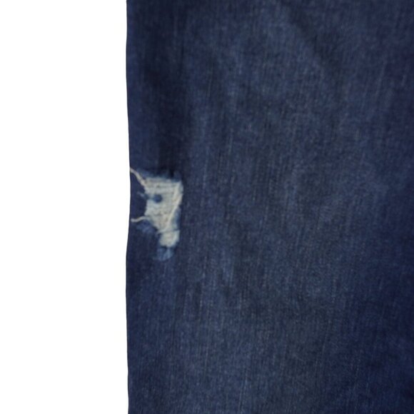 Spanx Womens Distressed Skinny Jeans Dark Wash Size L Cotton Blend Casual Style - Picture 6 of 9